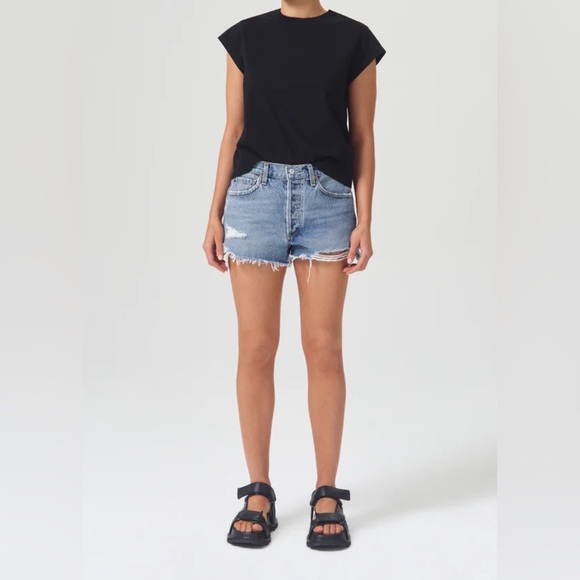 AGolde Parker Vintage Cut Off Short Size 28 NWT DEFECT READ - Picture 1 of 17